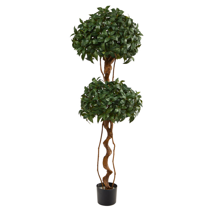 HYGGE CAVE | SWEET BAY DOUBLE BALL TOPIARY ARTIFICIAL TREE