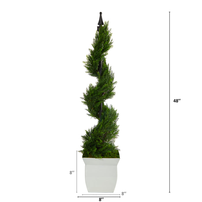 HYGGE CAVE | CYPRESS SPIRAL TOPIARY ARTIFICIAL TREE