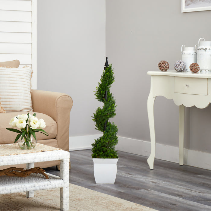 HYGGE CAVE | CYPRESS SPIRAL TOPIARY ARTIFICIAL TREE