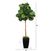 HYGGE CAVE | FIDDLE LEAF ARTIFICIAL TREE IN BLACK METAL PLANTER