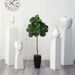 HYGGE CAVE | FIDDLE LEAF ARTIFICIAL TREE IN BLACK METAL PLANTER