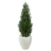 HYGGE CAVE | MINI CEDAR ARTIFICIAL PINE TREE IN WHITE PLANTER