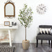 HYGGE CAVE | OLIVE ARTIFICIAL TREE IN SAND COLORED PLANTER