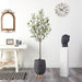 HYGGE CAVE | OLIVE ARTIFICIAL TREE IN GRAY PLANTER WITH STAND