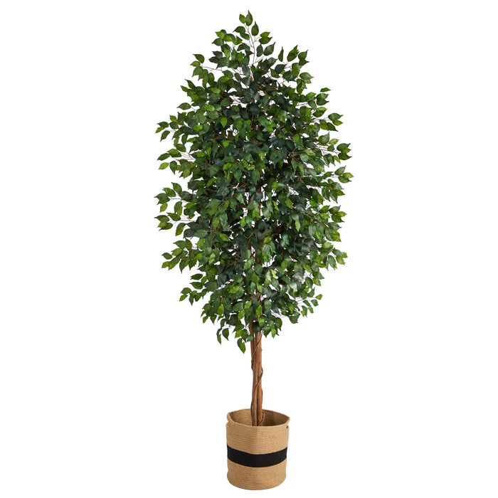 HYGGE CAVE | FICUS ARTIFICIAL TREE IN HANDMADE COTTON PLANTER