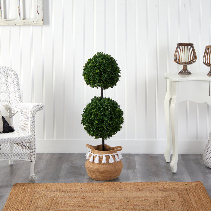 HYGGE CAVE | BOXWOOD DOUBLE BALL TOPIARY TREE