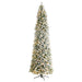 Nearly Natural 10' Slim Flocked Montreal Fir Artificial Christmas Tree With 800 Warm White Led Lights & 2420 Bendable Branches - hygge cave