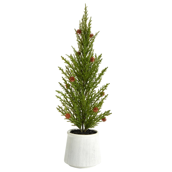 realistic-looking cedar pine foliage - hygge cave