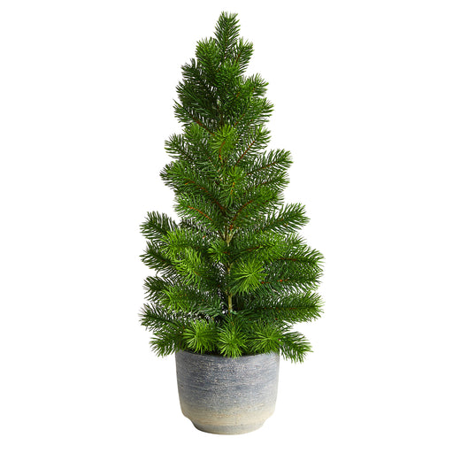 miniature artificial Christmas tree - hygge cave