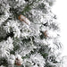 Christmas Tree with Pinecones with warm, candle-like glow - hygge cave