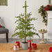 realistic looking pine is pre-strung with light - hygge cave