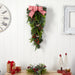 26" HOLIDAY CHRISTMAS BELLS AND BOW ARTIFICIAL SWAG - HYGGE CAVE