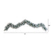 9’ FLOCKED ARTIFICIAL CHRISTMAS GARLAND WITH 50 WARM WHITE LED LIGHTS - HYGGE CAVE