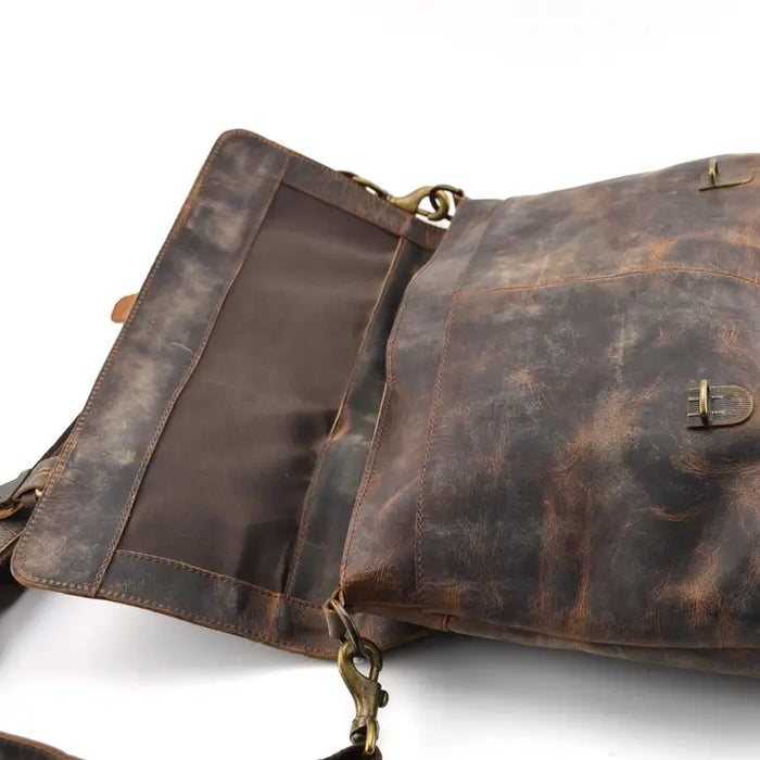  buffalo leather bags made in usa - hygge cave
