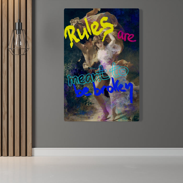 HYGGE CAVE | Rules Are Meant To Be | Limited Canvases | Holiday Gift