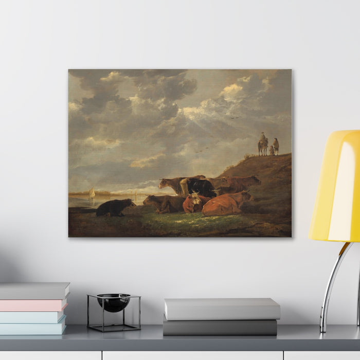 HYGGE CAVE | RIVER LANDSCAPE WITH COWS