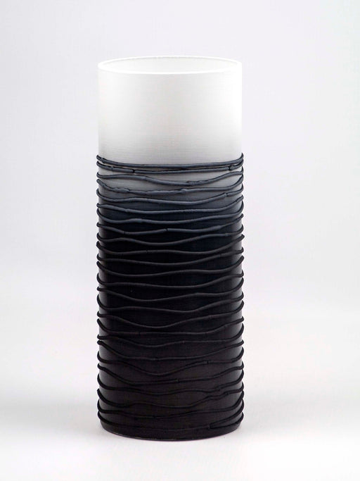 HYGGE CAVE | BLACK EDITION CYLINDER VASE Vase | Home Decor | Table vase 12 in