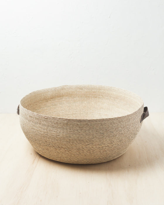 HYGGE CAVE | GET IT NOW LA PALMA ROUND FLOOR BASKET CRAFTED IN MEXICO