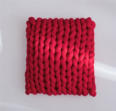 HYGGE CAVE | HYGGE Knitted Woolen Pillow Case UNIQUE Handmade Cushions