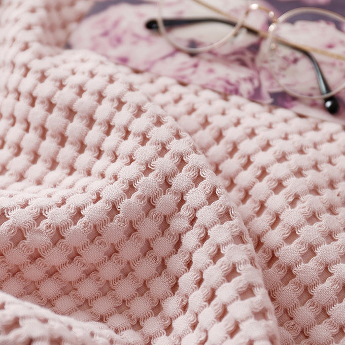 Luxury Cotton Waffle Blankets - hygge cave
