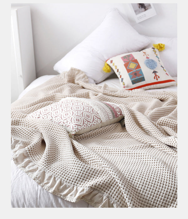 cotton waffle blanket baby - hygge cave