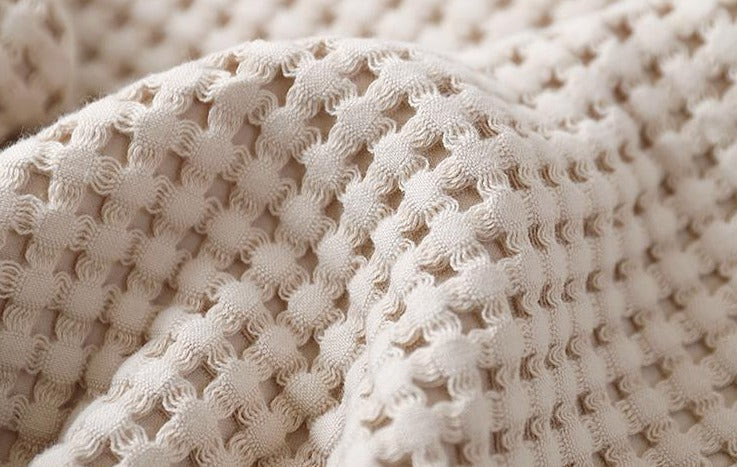 Waffle Blanket For Travel - hygge cave