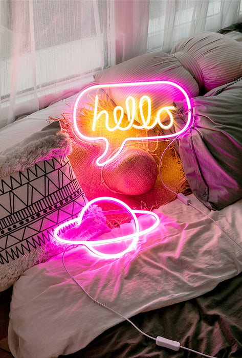 color Rainbow neon sign for room – hygge cave
