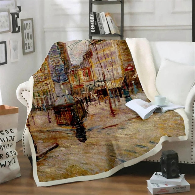 Create a cozy and warm atmosphere at home with VINCENT VAN GOGH BLANKETS - HYGGE CAVE