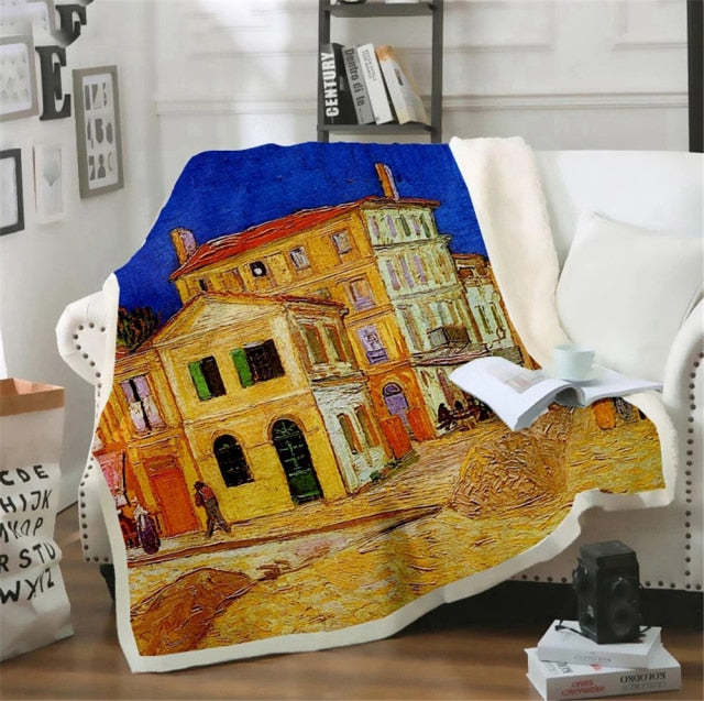 Create a cozy and warm atmosphere at home with VINCENT VAN GOGH BLANKETS - HYGGE CAVE